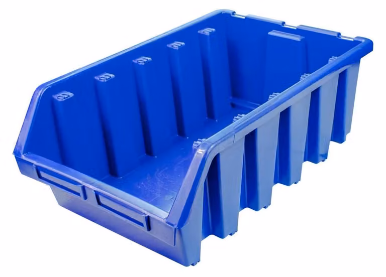 Scatola portaoggetti aperta misura 5, blu