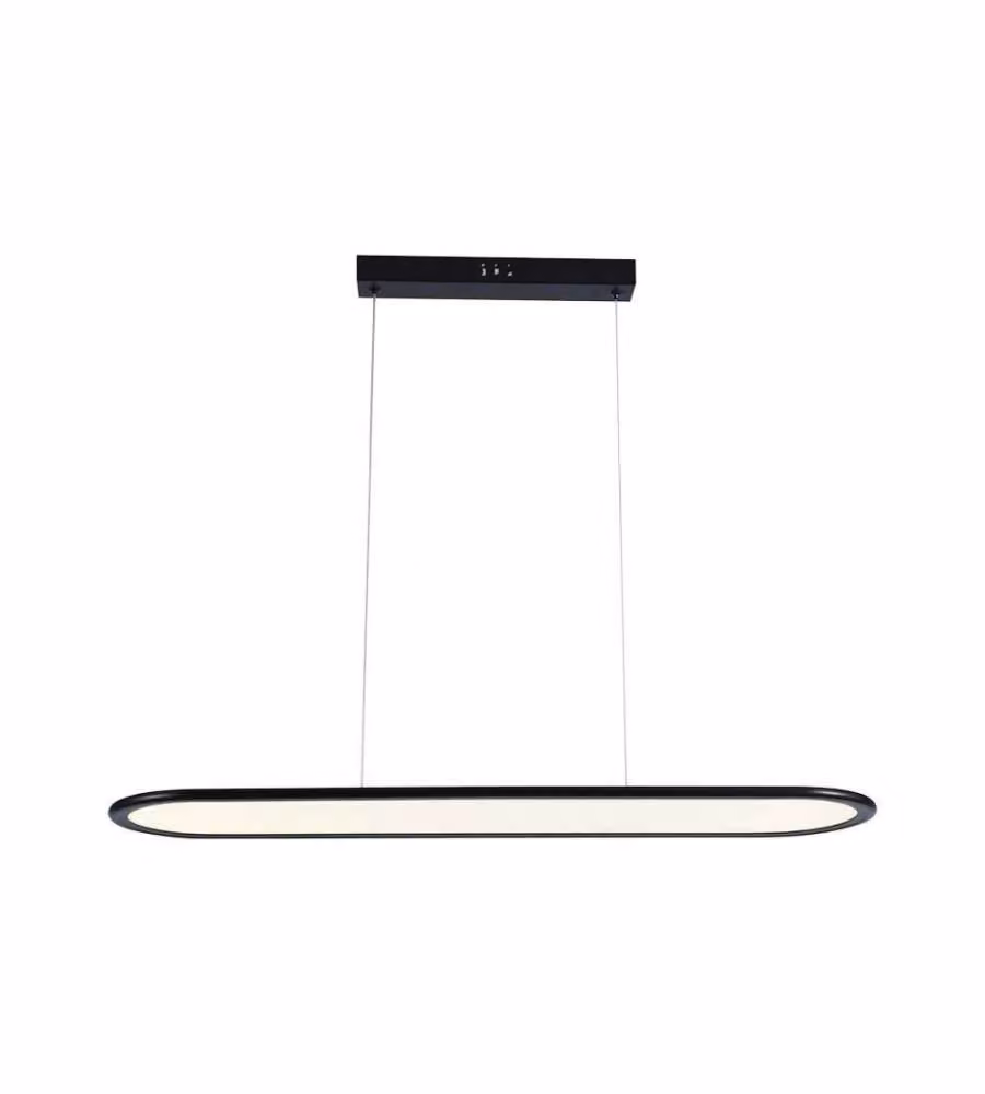 V-TAC Lampadario LED a Sospensione 24W 80*104Cm Colore Nero 3000K