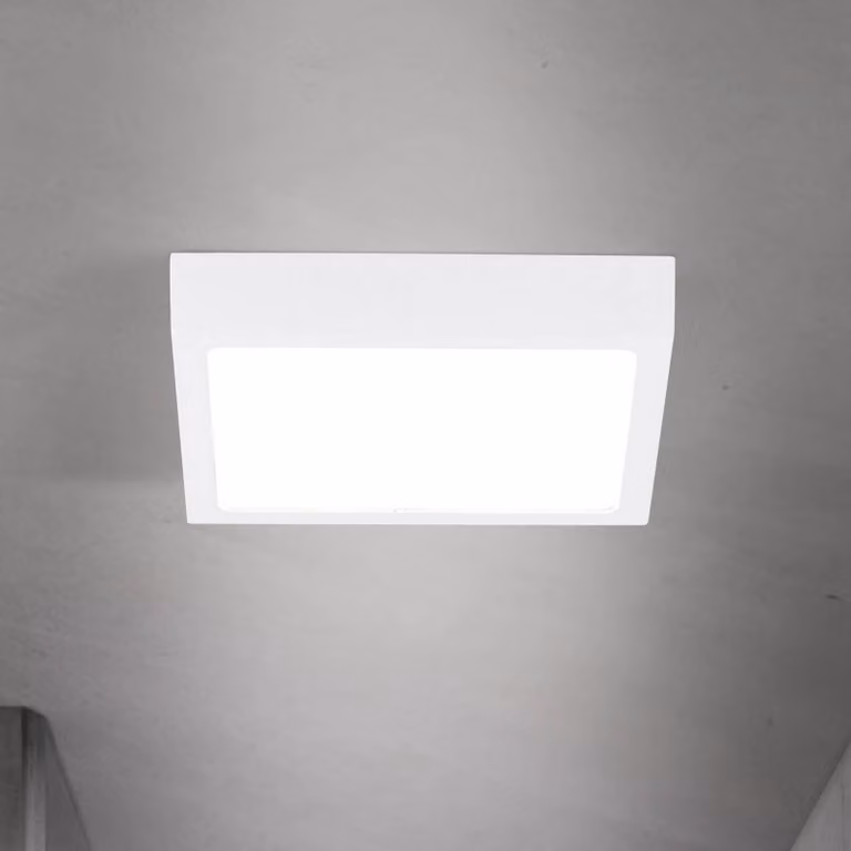 ORION Plafoniera a LED Disc, dimmerabile, Bianco / Opale, Soggiorno / Sala da pranzo, Alluminio, Moderno, Plafoniera LED