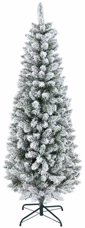 Albero di Natale artificiale con neve artificiale, altezza 180 cm | Colore: verde e bianco | Dimensioni: 65x65x180 cm