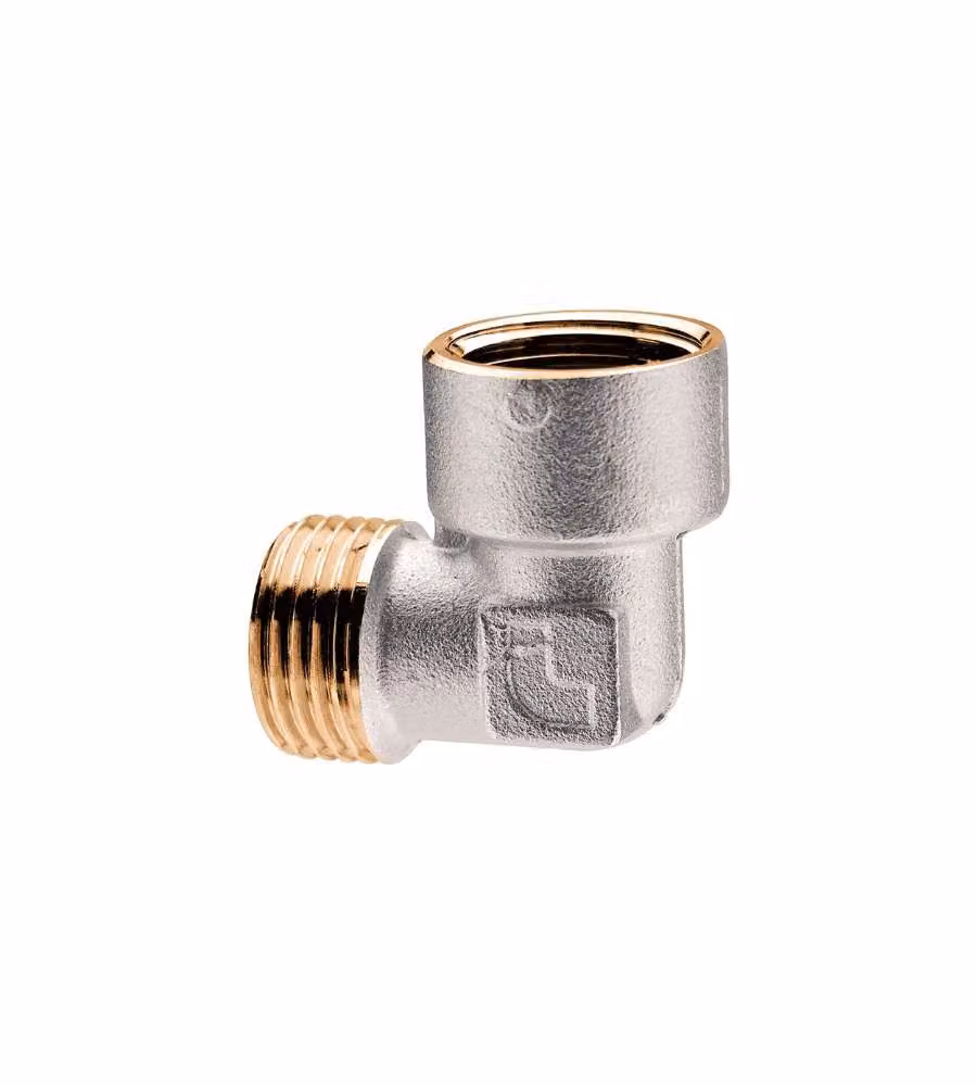 IDRO BRIC Gomito a compressione per tubo rame 1/2" arancione