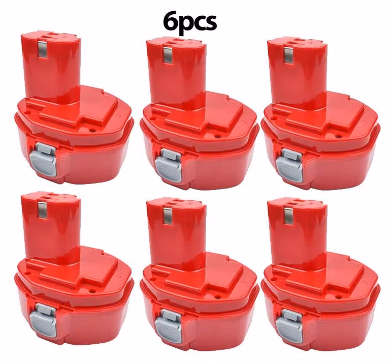 Batterie ricaricabili, capacità 5000 mAh, tecnologia NI-MH, confezione da 6 batterie da 5,0 mAh, 14,4 V