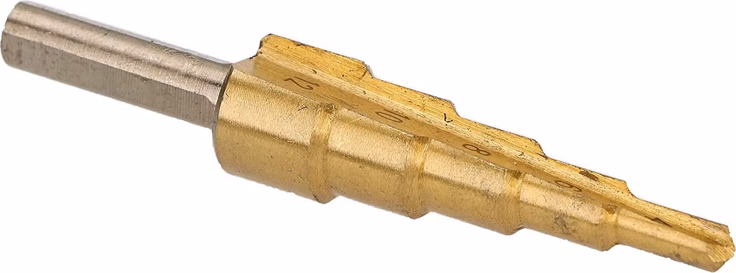 KOTARBAU® Punta a gradino 4-12 mm Punta conica Punta a cono Punta in metallo Punta a gradino multipla per lamiera Metallo Legno Plastica