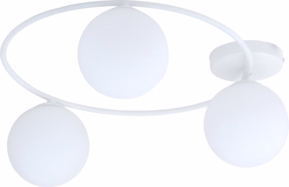 Lampada da soffitto Emibig 3xE14 10W SOPRA 3 con 3 paralumi bianchi 1258/3