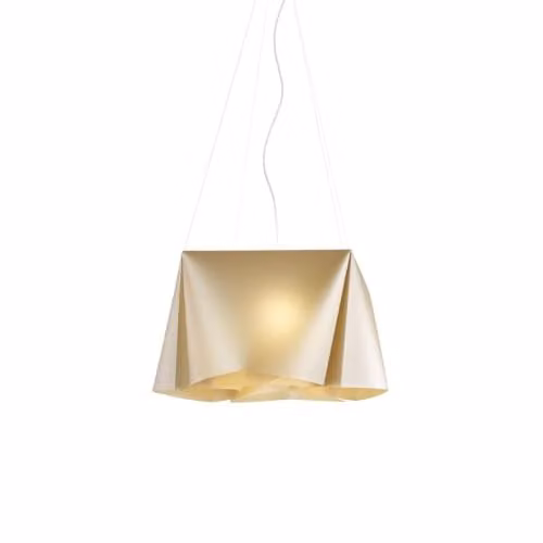 Lampadario a sospensione cinque luci luci WANDA in Polilux Oro diametro 59x h31 cm