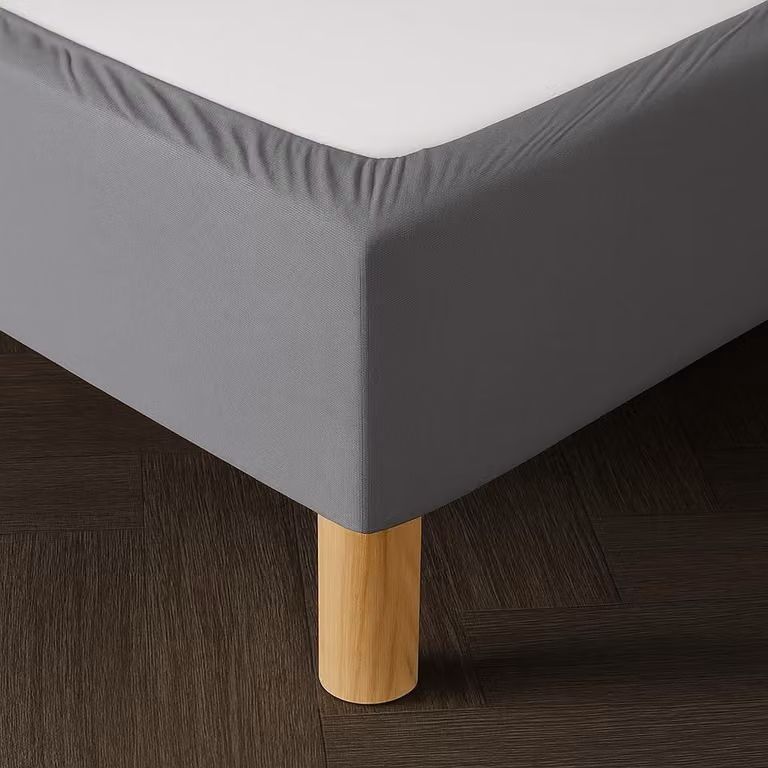 Lenzuolo con angoli per rete a molle, 140x200 cm, grigio