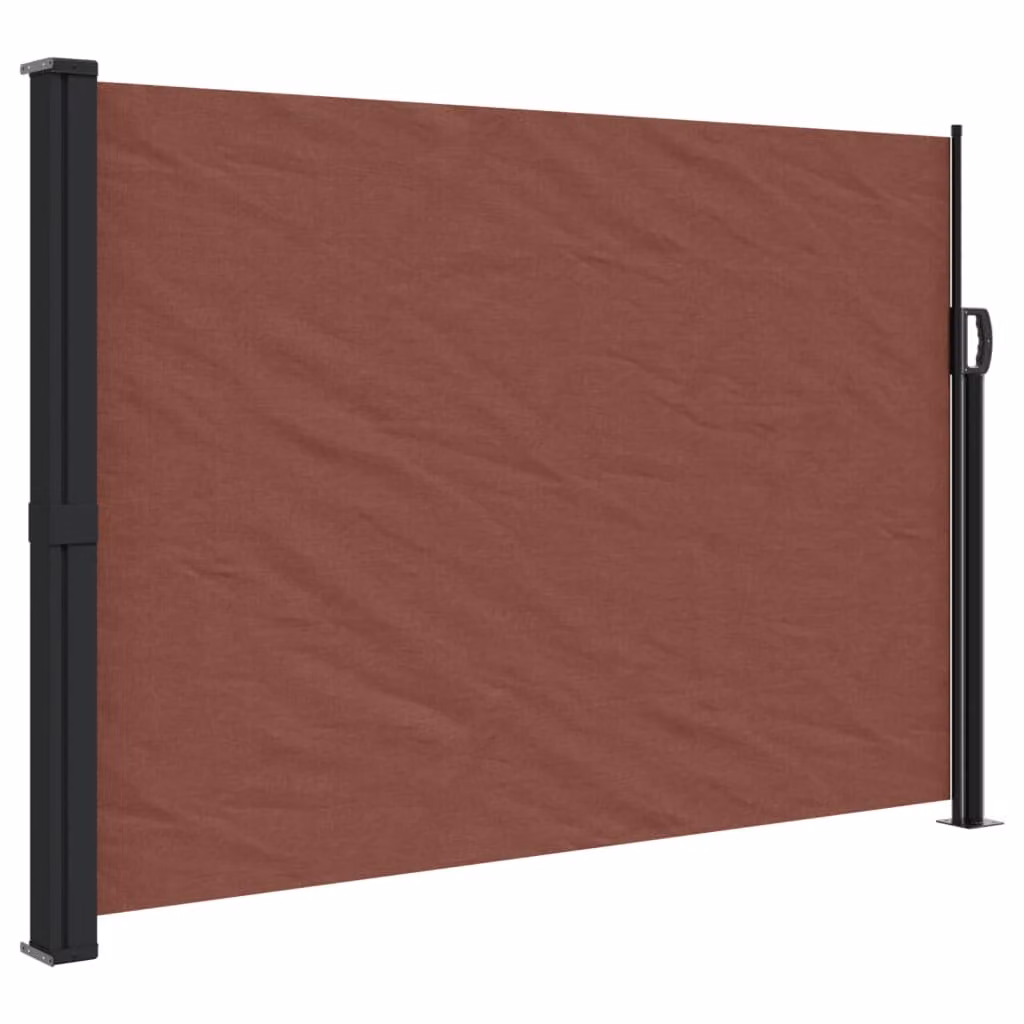 Tenda da Sole Laterale Retrattile Marrone 140x500 cm