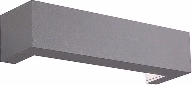 FLINT Applique LED 9W 3000K IP65 - Struttura Antracite in Alluminio Presso-fuso - Illuminazione per Esterni Linea FLINT - Rossini Group