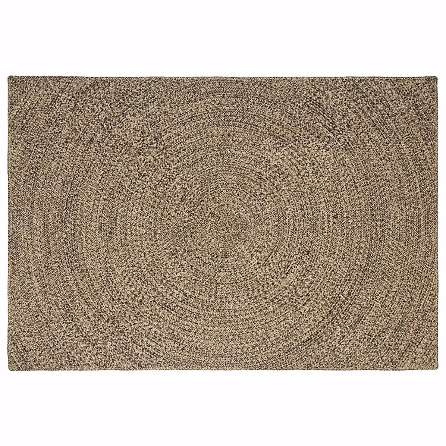 Tappeto da area moderno in juta vidaXL, rettangolare, beige e nero, L: 200 cm, P: 290 cm