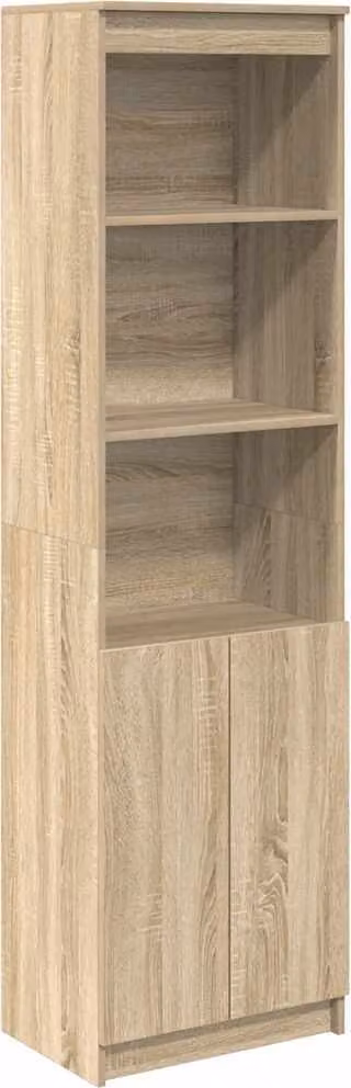 Credenza Rovere Sonoma 50x35x180 cm in Legno Multistrato