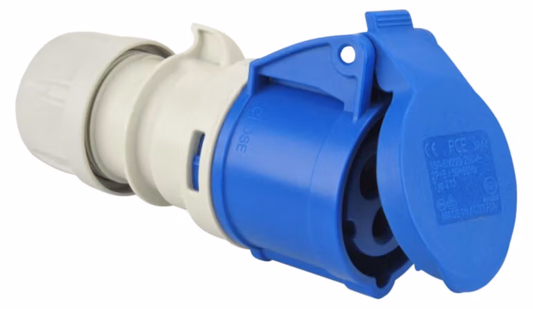 Accoppiamento Caravan-CEE a 3 pin 16A Blu
