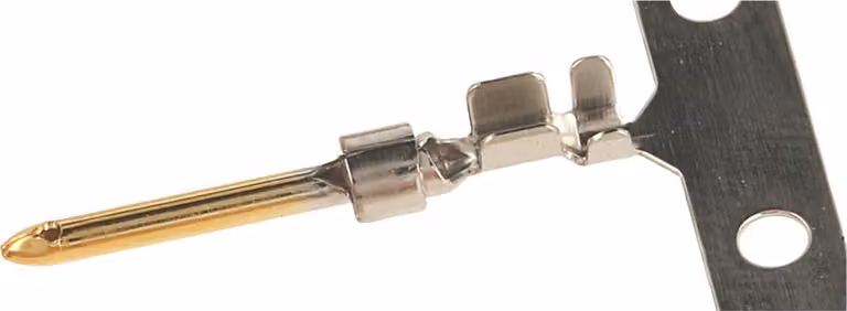 HARTING D-Sub contatto a rullo Perno di contatto (M) 0,25 mm² - 0,56 mm² AWG24 - AWG20 oro/argento, 1 pezzo Materiale