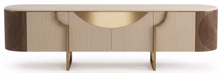 Mobile TV lussuoso color beige, pensile per televisore, mobile TV in legno, mobili per la TV, mobili per il soggiorno