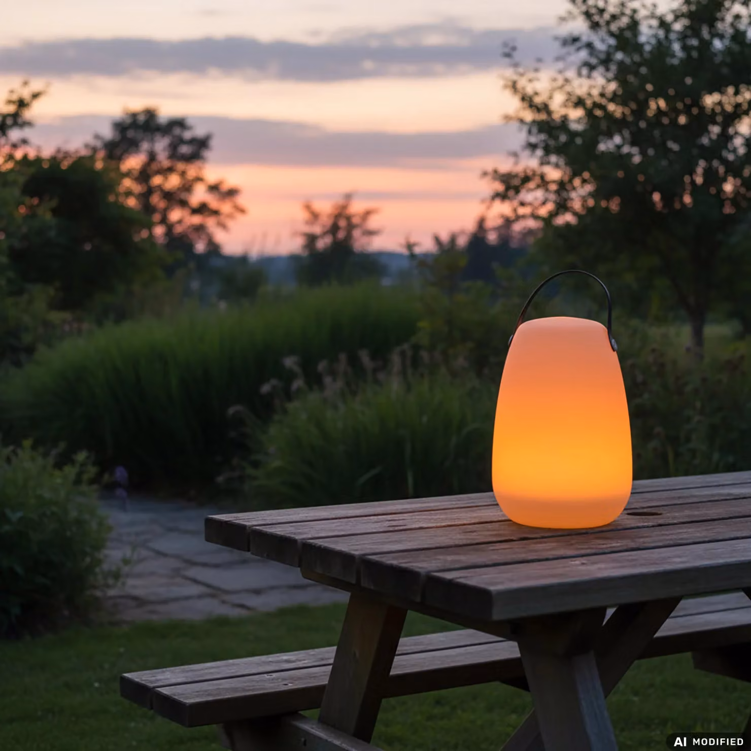 DICTROLUX Lampada Solare LED Multicolor MooNy per esterno con maniglia, H 41 cm, Diametro: 23 cm – 3