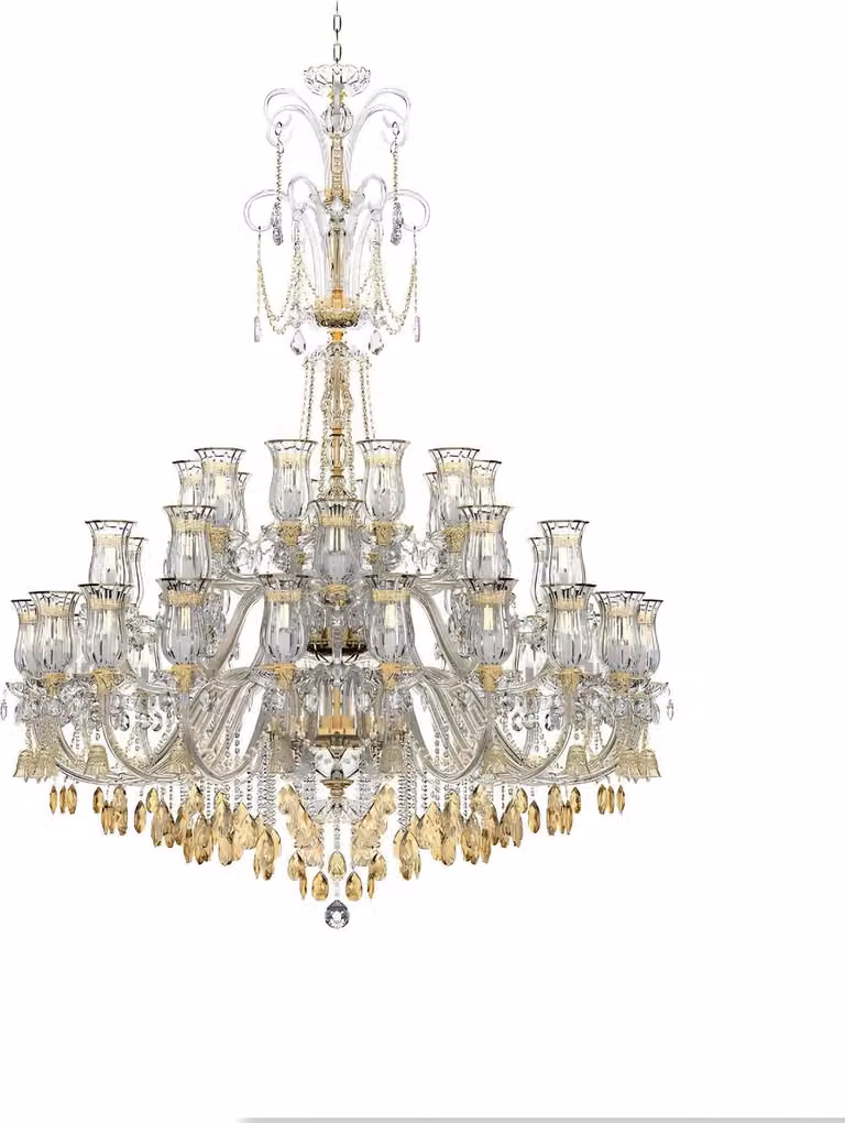 Schicker Kronleuchter Wohnzimmer Kristall Lüster Designer Pendelleuchter