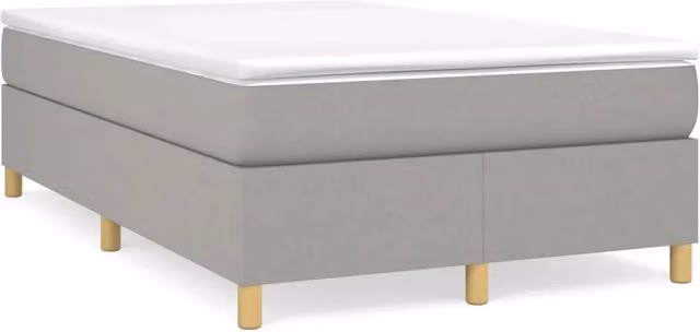 Letto matrimoniale | Letto per adulti | Struttura Letto a Rete a Molle Grigio Chiaro 120x200 cm Tessuto