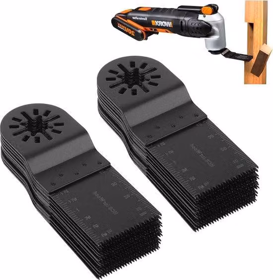 Set di 20 lame per sega oscillante - Combinazione di denti in bimetallo - Accessori per multiutensili per tagli di precisione