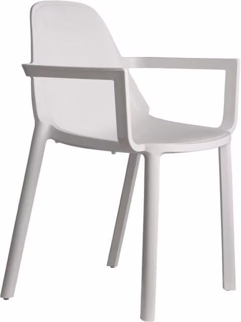 SET 4 POLTRONA PIU' CON BRACCIOLI TECNOPOLIMERO SCAB DESIGN MADE IN ITALY - Lino 11