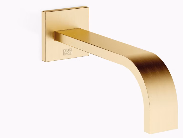 Dornbracht MEM Bec déverseur mural pour lavabos, sans garniture d'écoulement, saillie 200mm, 13800782-28, 13800782-28