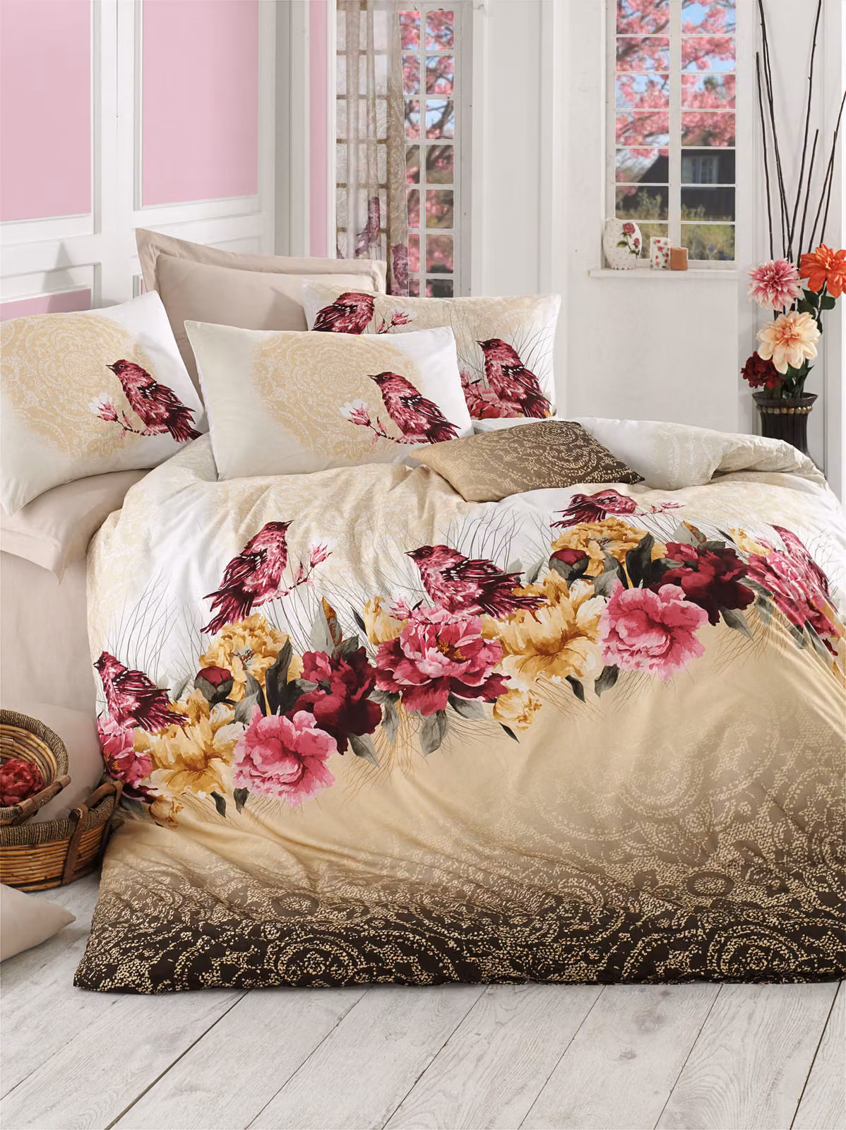 L'Essentiel Linge de Maison, Adal- PRL0845, Marrone, Copriletti, 100% cotone rinforzato