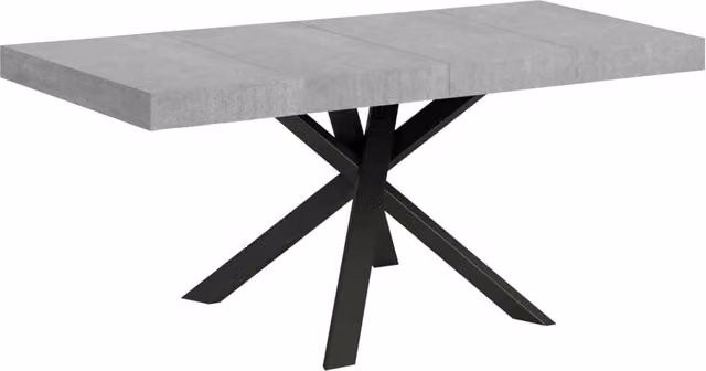Tavolo Allungabile Clerk Premium GIORDANOSHOP Colore Grigio L/P/H: 90 x 90/194 x 77 cm