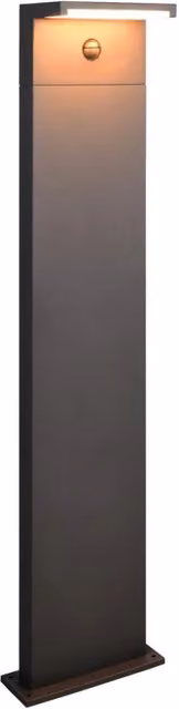 Paletto giardino RAVI LED PIR 13W nero IP54 Trio