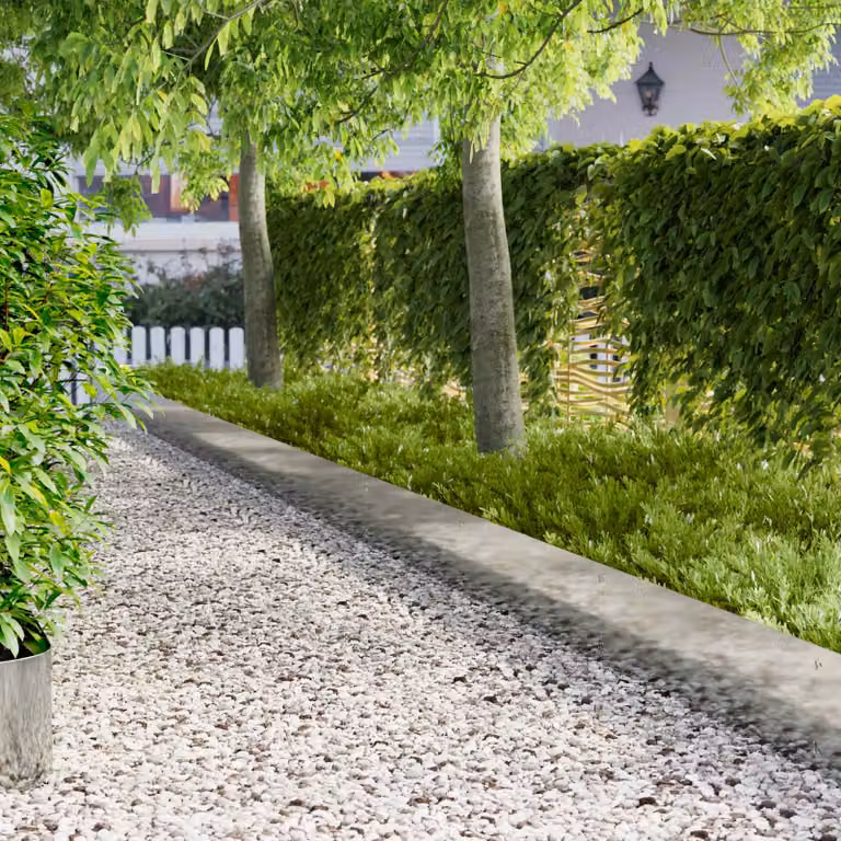 Set di 20 bordure per prato vidaXL in acciaio color argento, 103 x 30 cm