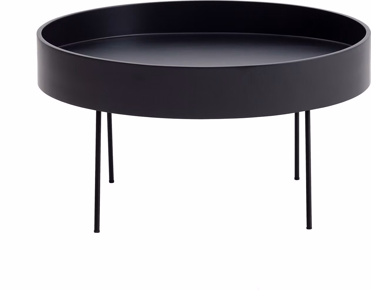 Skye Decor, tavolino di alta qualità, antracite, 80 x 47 x 80 cm | 100% MDF con gambe in metallo, portata: 10 kg | Stile moderno e industriale per la tua casa.