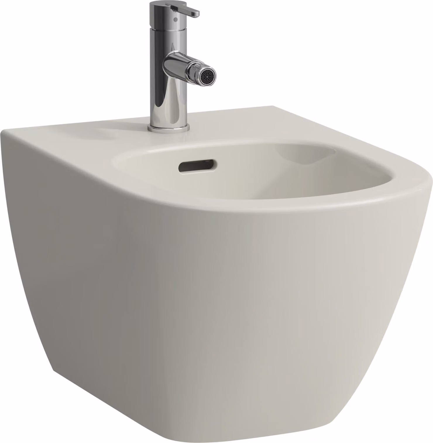 LAUFEN LUA bidet mural, avec trop-plein, 1 trou pour robinet, 360x520mm, robinets d'angle intérieur, H8300810493021, H8300810493021