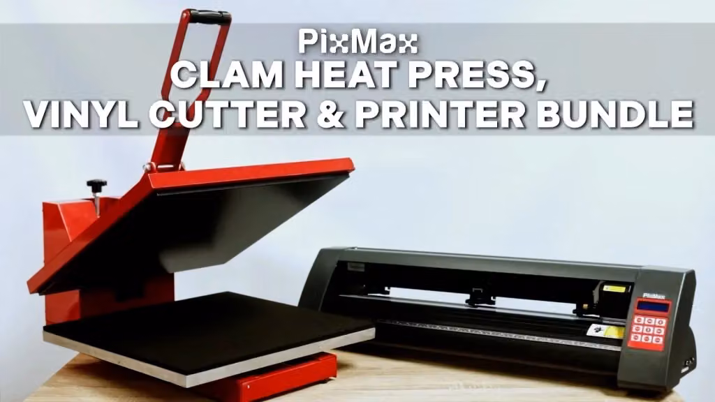PixMax Pressa a Caldo per Magliette 50cm con Plotter da Taglio per Vinile e Stampante Inkjet – 2