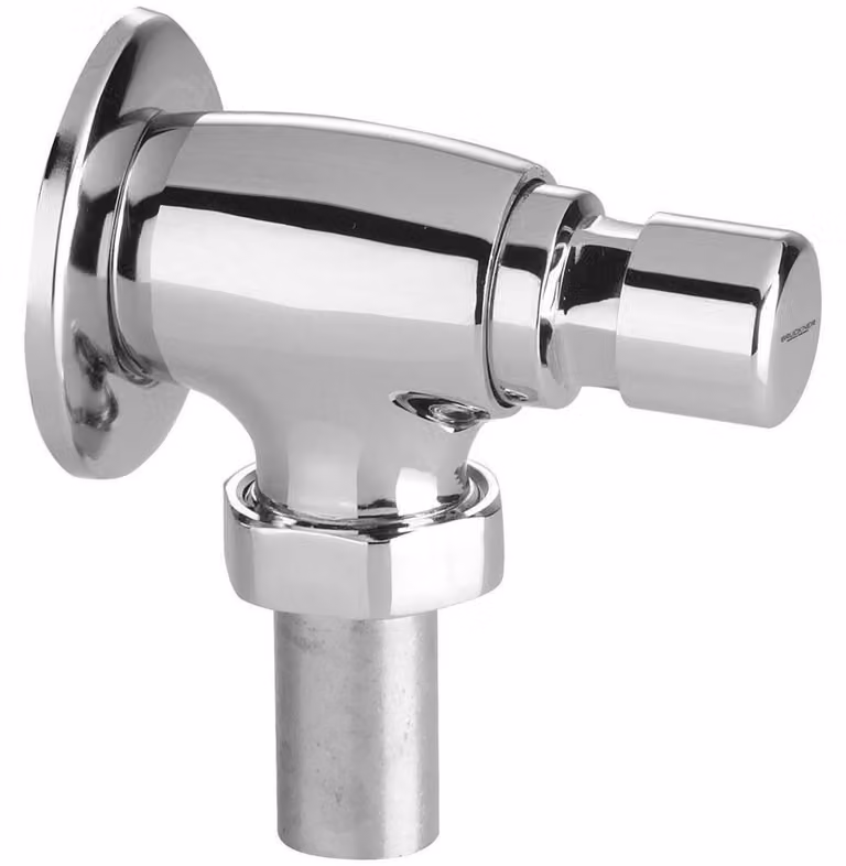Valvola a parete TEMPOR per WC con chiusura automatica, cromo