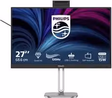 Monitor Philips 27" 27B2U4601H 4000 Series QHD 2K IPS 120Hz Silver e Black
