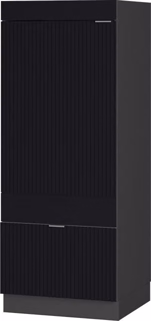Mobile cucina dispensa Fame-Line Nero rigato/Antracite 60 cm Vicco