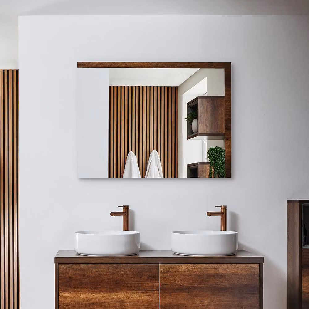 Specchio Bagno Rovere Scuro 750 x 1000mm - Hoxton