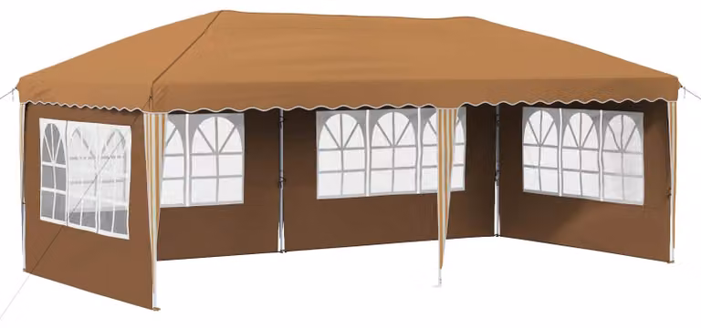 Tenda per feste a pop-up 575 x 289 x 245 cm Beige