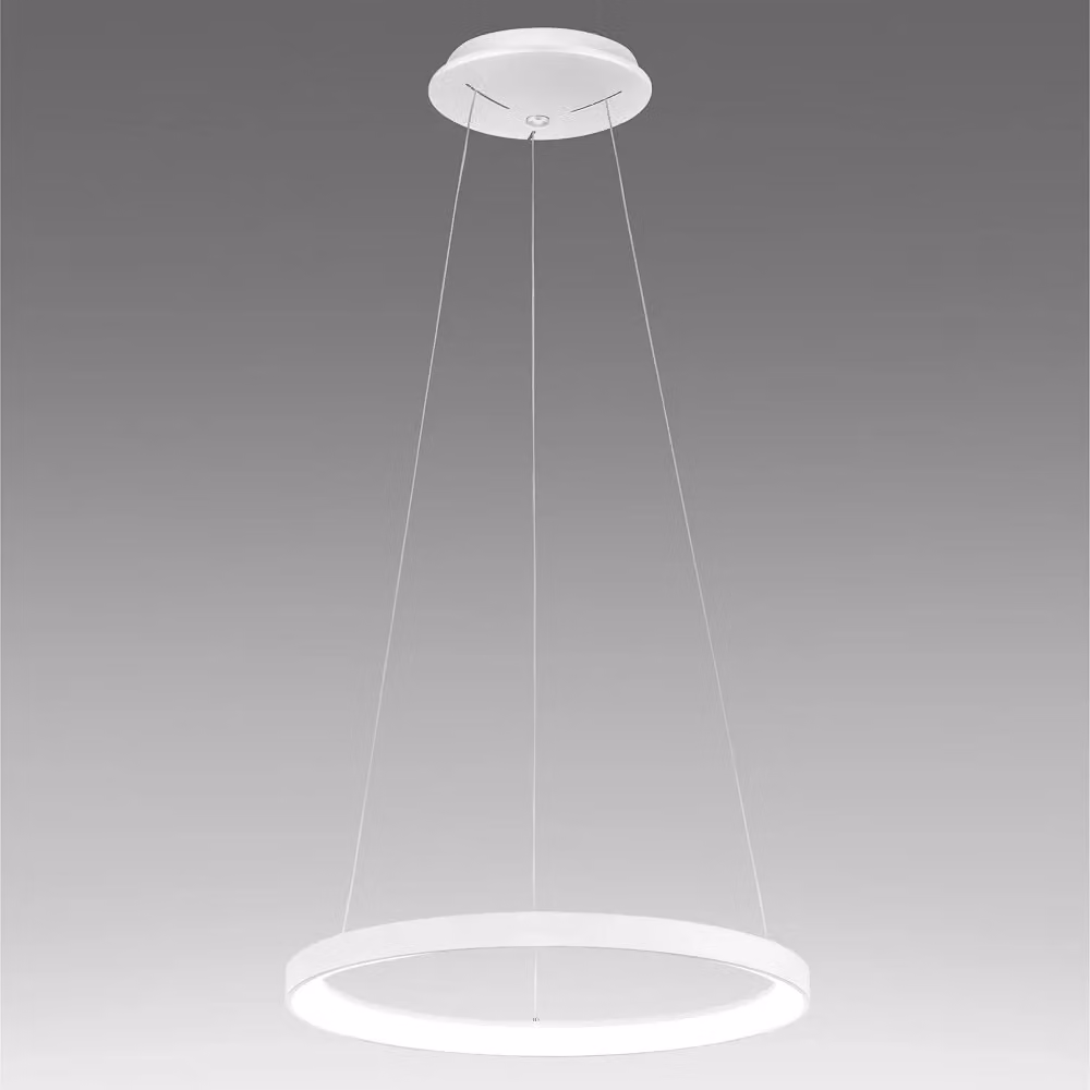 Lampada a sospensione KRIZIA S/M Gea Luce, LED 50W 2900lm, Bianco, Dimmerabile, Alluminio Satinato – 2