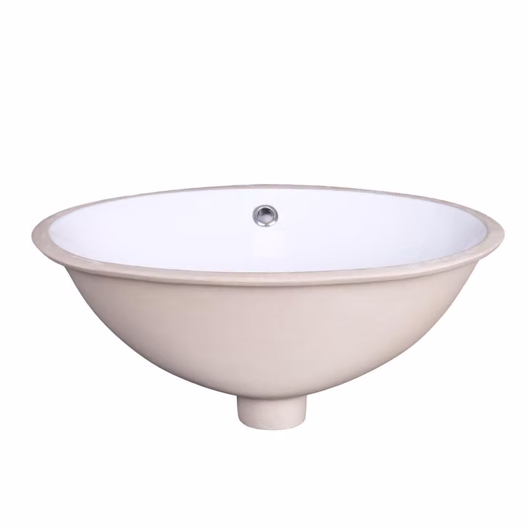 BELVIT Lavabo da incasso moderno, lavabo 48,5 x 38,5 cm, bianco, forma ovale, in Vetroceramica sanitaria con sistema di troppo pieno