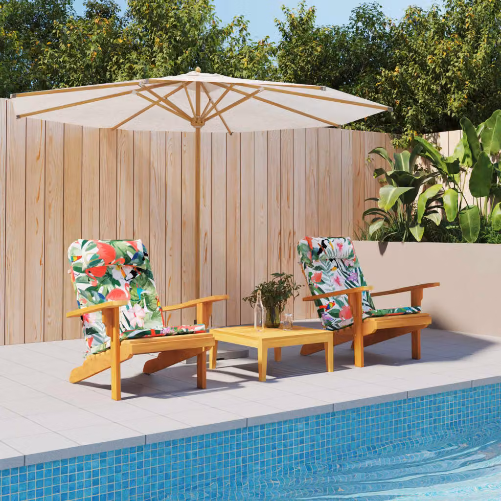 vidaXL Cuscini per Sedia Adirondack 2pz Multicolore in Tessuto Oxford
