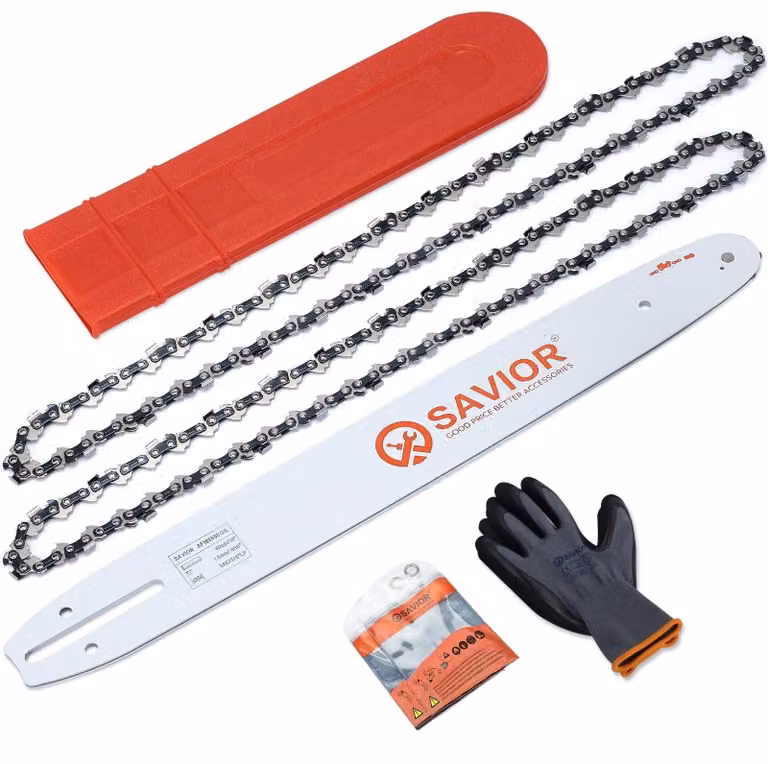 Solidchoice - Set di 2 catene per motosega con sistema di sicurezza, lunghezza 40 cm