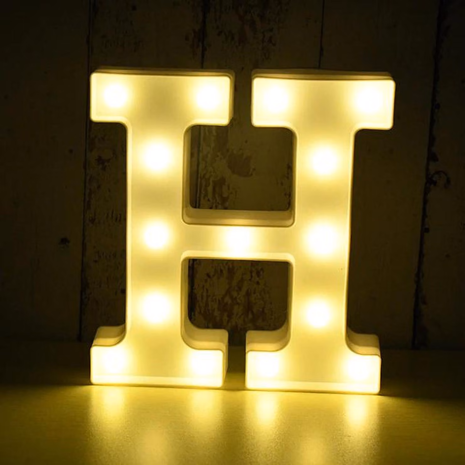 Lettera 3D illuminata a LED, lettera da 22 cm H