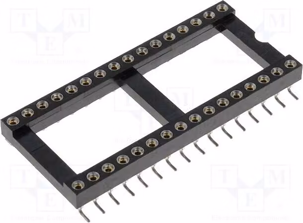 1x Zoccolo: DIP, PIN: 32, 15,24 mm, DS1001-02-32W13, zoccolo di precisione