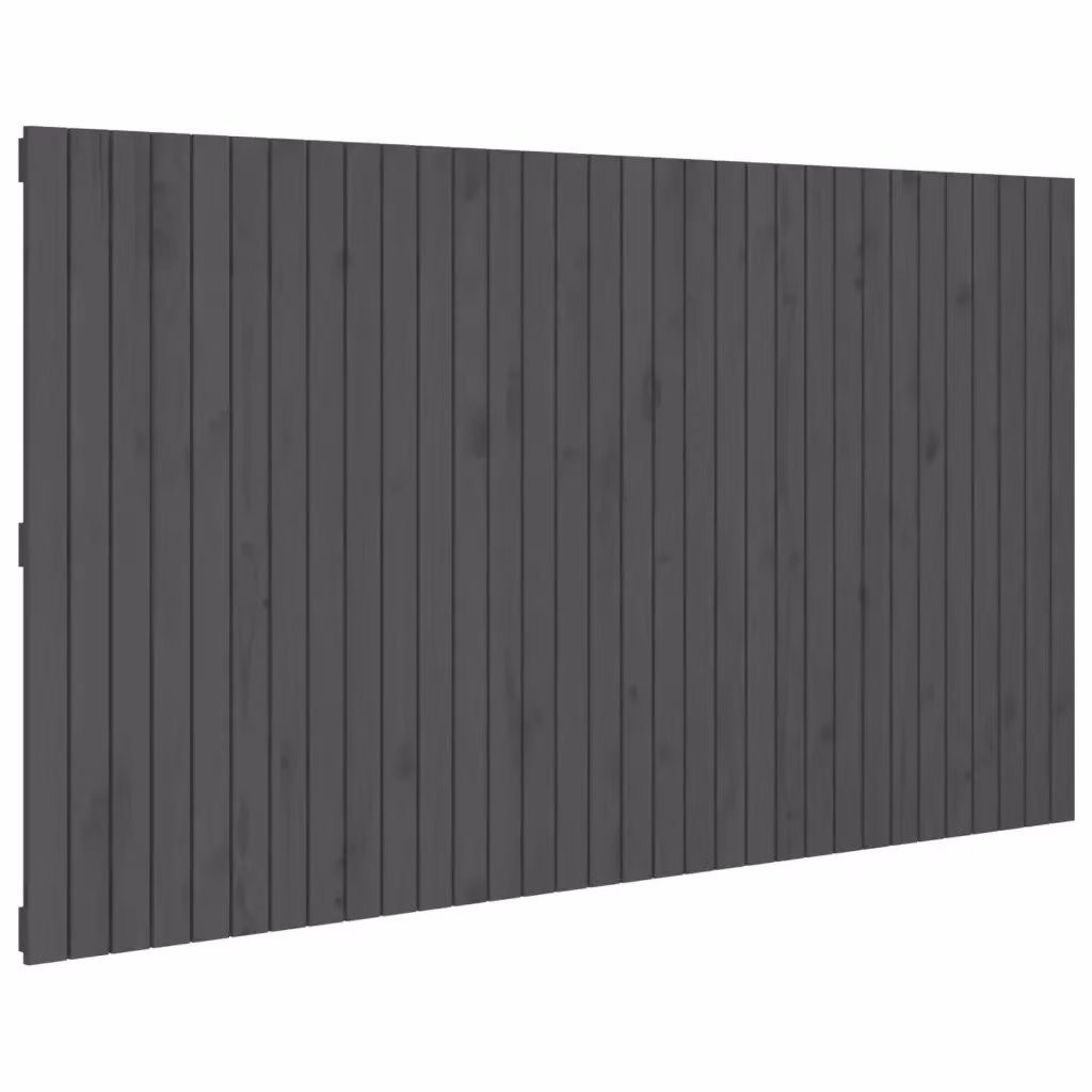 Testiera da parete Design Mania in legno massello di pino grigio, L: 204 cm, P: 3 cm, H: 110 cm – 2