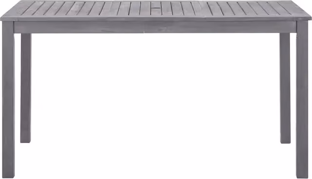 Tavolo da Giardino Grigio Slavato 140x80x74 cm in Legno Acacia 311849