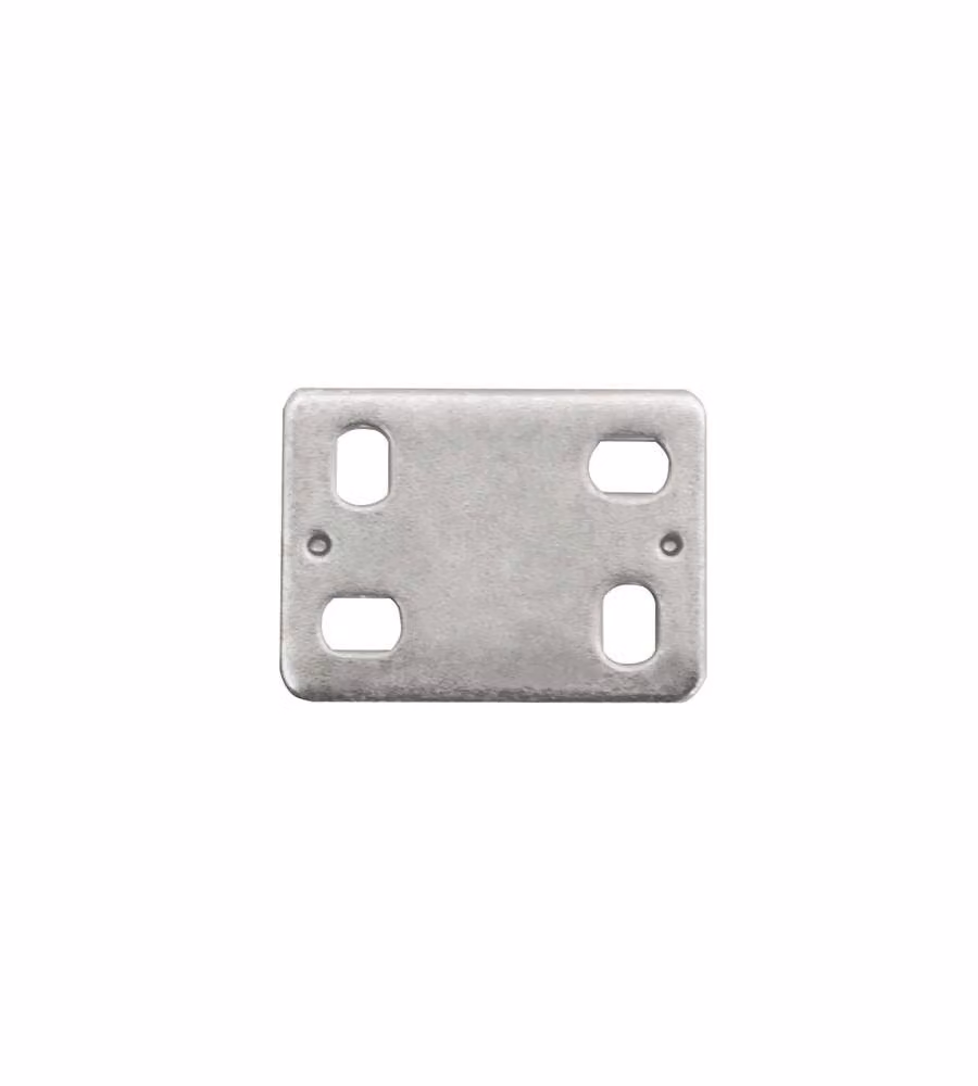 Piastrina di giunzione dritta asolata 40 x 30 spessore 2 mm. - 4 pz.