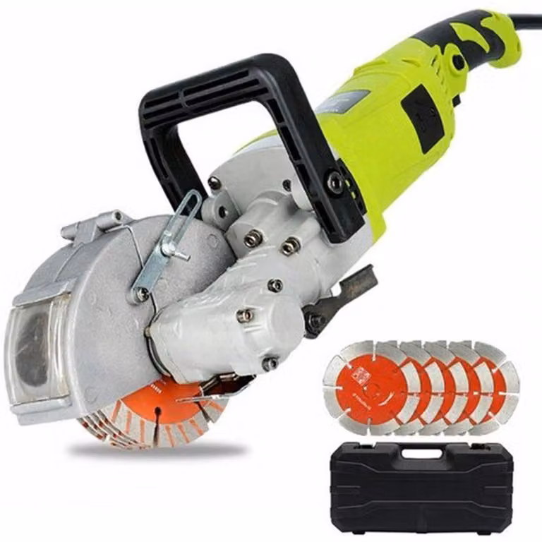 Levigatrice a muro elettrica con una potenza di 4000W e una lama da taglio di 12,1 cm, ideale per lavori di fresatura di precisione