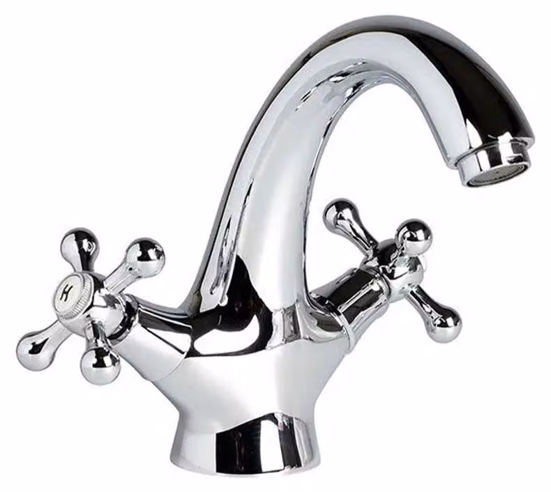 Rubinetto due maniglie per lavabo classico | Narciso