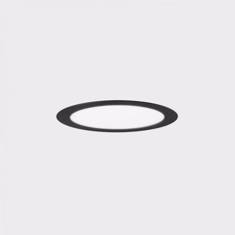 KOHL LIGHTING KOHL-Lighting DISC apparecchio da incasso con cornice 120 mm nero 8 W CRI 80 4000K DALI