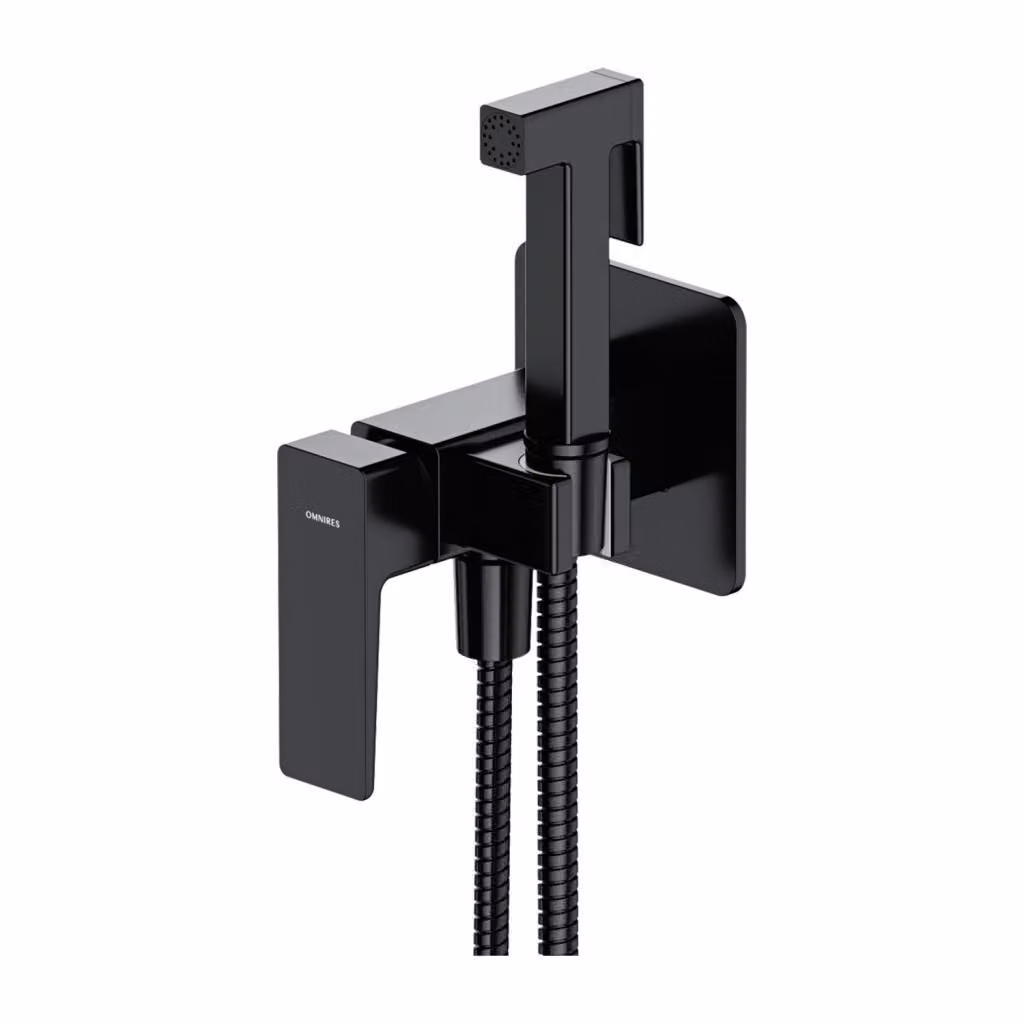 Omnires PARMA SYSPMBI2BL, miscelatore per bidet da incasso, finitura nera opaca