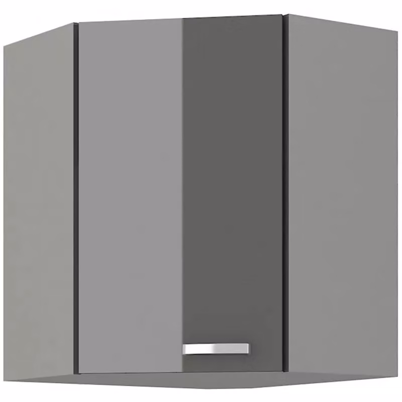 Mobiletto angolare ULLERIKE - 60x60 cm, grigio