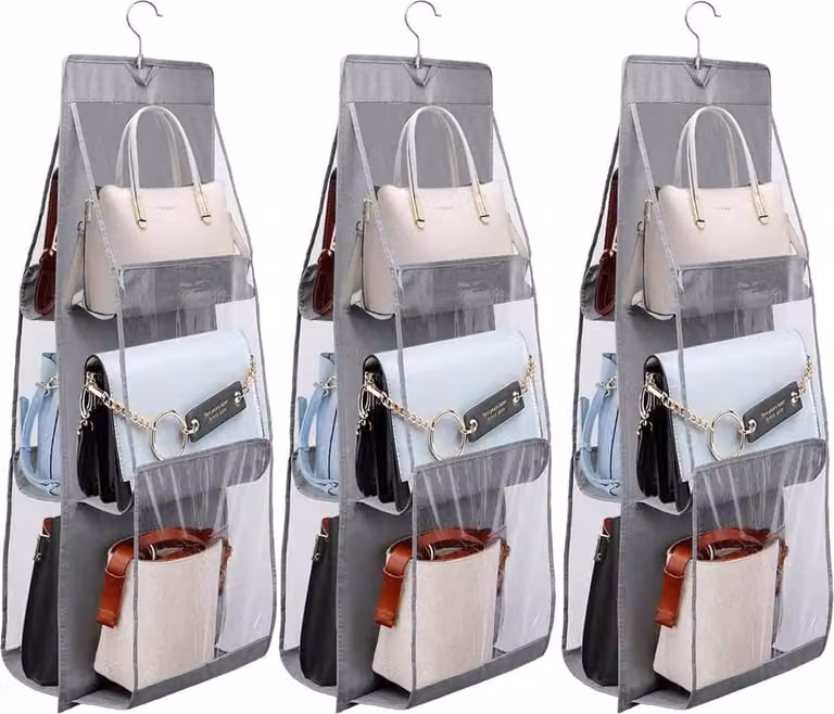 Appendino organizzatore per borse con 6 tasche - 3 pezzi per una conservazione efficiente
